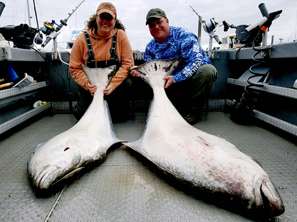 Our Halibut catch from our Salt Water Fishing Trip